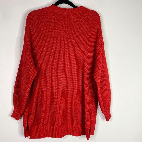 AE American Eagle Oversized Drop Shoulder Ribbed Sweater Women's Size Medium - Picture 6 of 7